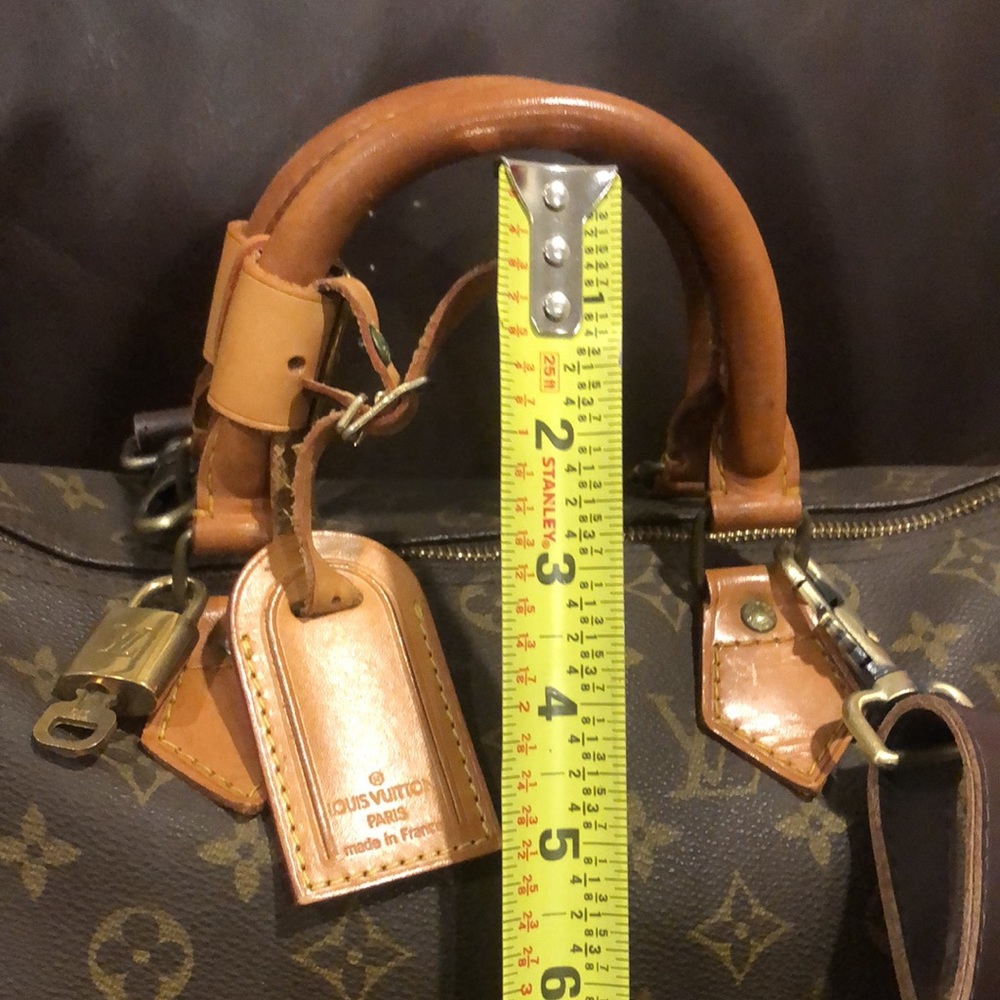 LOUIS VUITTON Monogram Speedy 30 Top Handle Boston Travel Day Bag 891FC - Picture 14 of 17